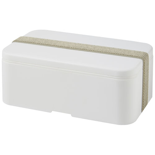 Boîte repas publicitaire 700ml MIYO Blanc et Gris silex